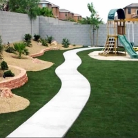 Installing Artificial Grass Ochlocknee, Georgia Lawns, Backyards